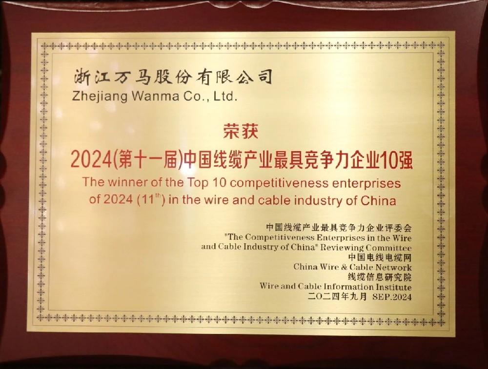 連續七年!萬馬股份榮膺“2024年中···